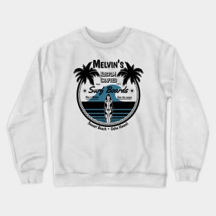 Melvin's Kustom Crafted Surfboards Surfer Crewneck Sweatshirt